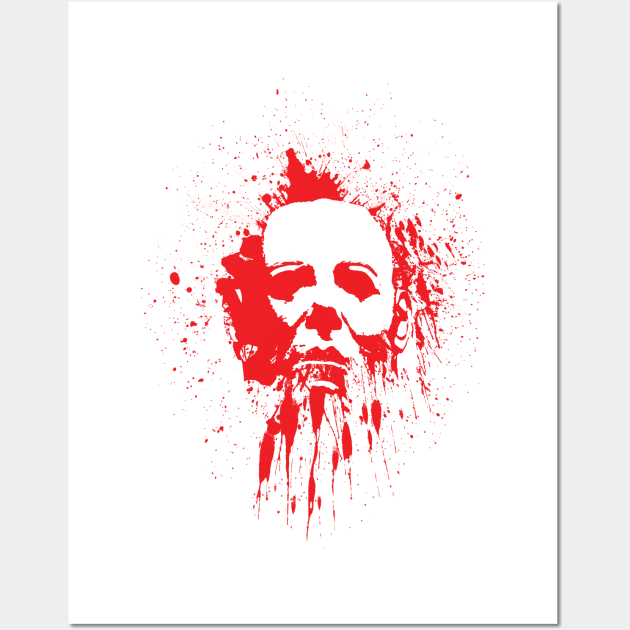 Blood Splatter Face Wall Art by BRAVOMAXXX